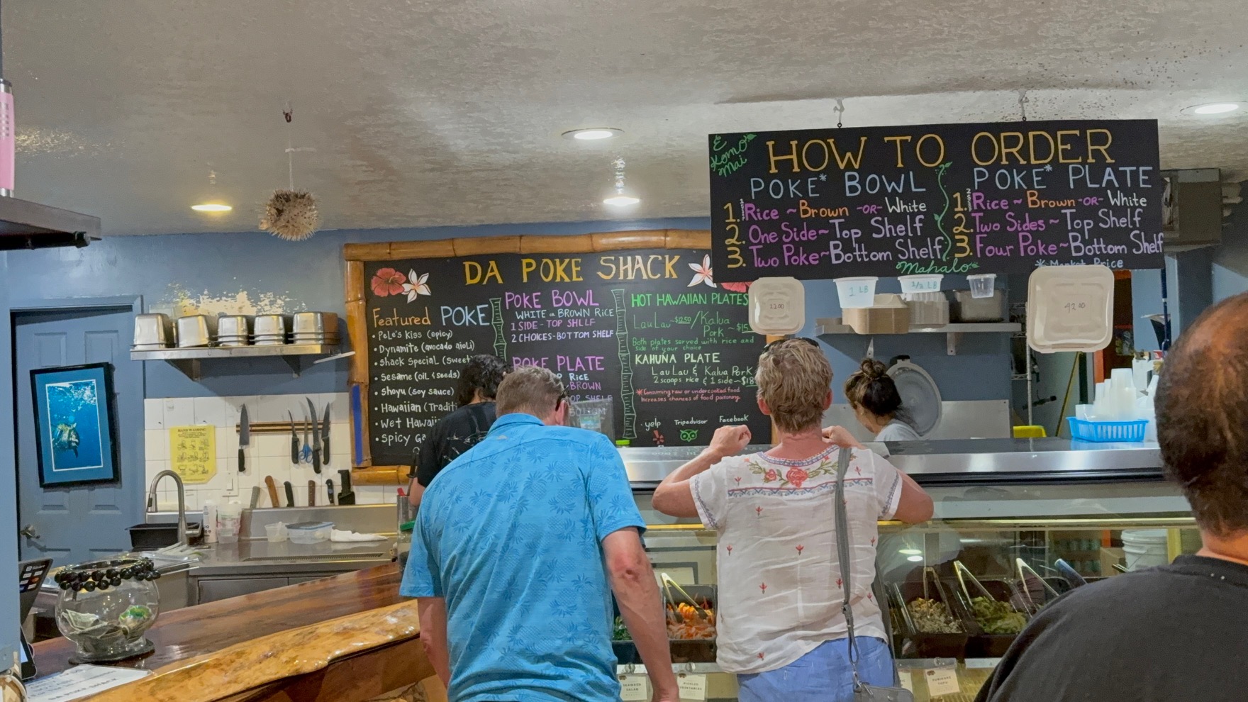 Inside of Da Poke Shack