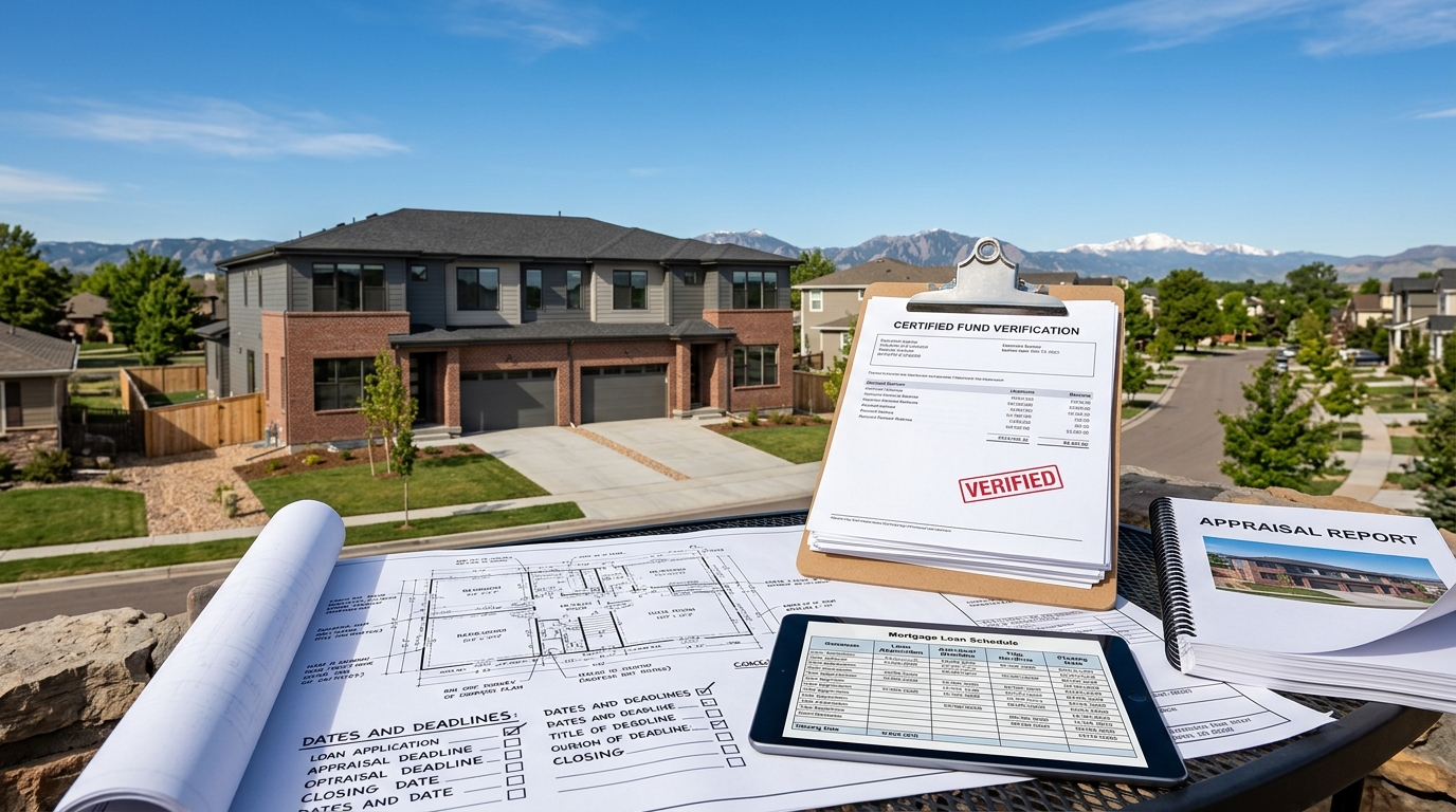 What Should I Know About Financing, Cash Proof, Appraisal, and Lender Timing in Denver, Colorado?