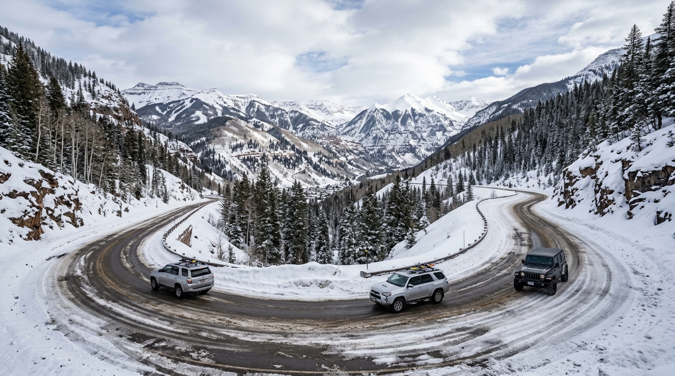 Winter Driving in Telluride