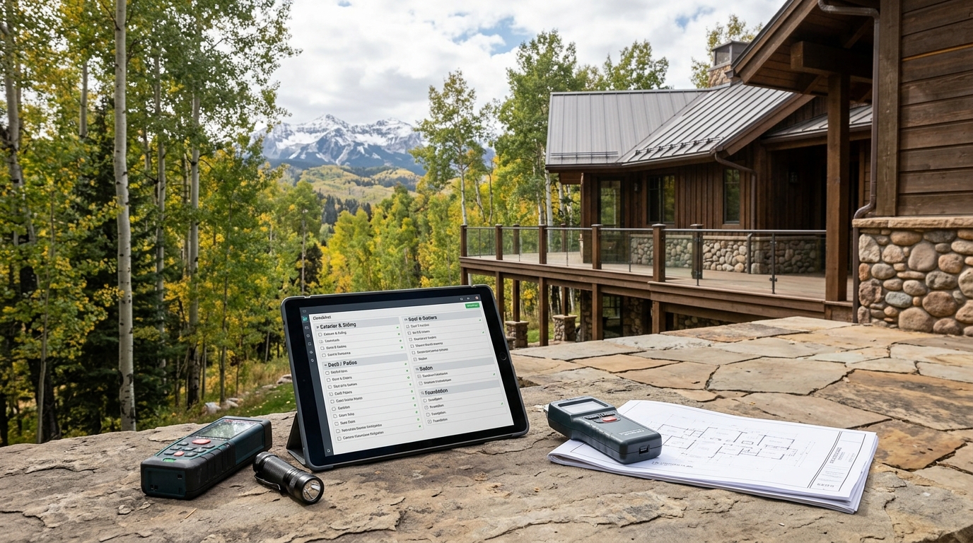 Aspen Home Inspection Contingency Checklist for Buyers