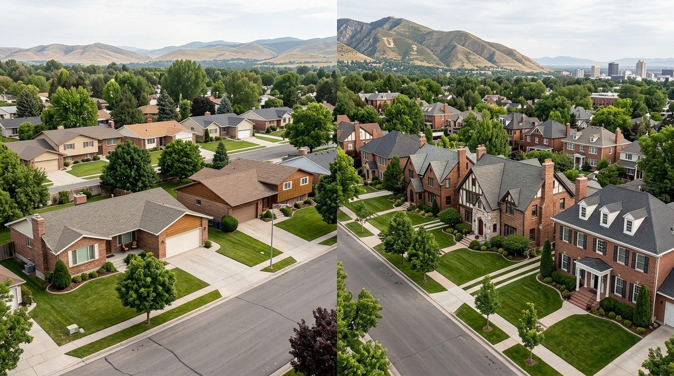 What should I know about housing choices in Cottonwood Heights compared with Federal Heights?